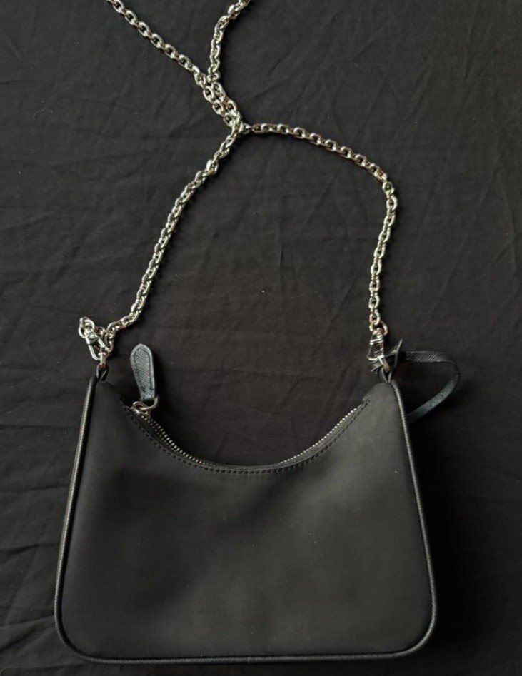 Prada 2005 Re-Edition Black Nylon Crossover Purse Designer Bag- READ DESCRIPTION