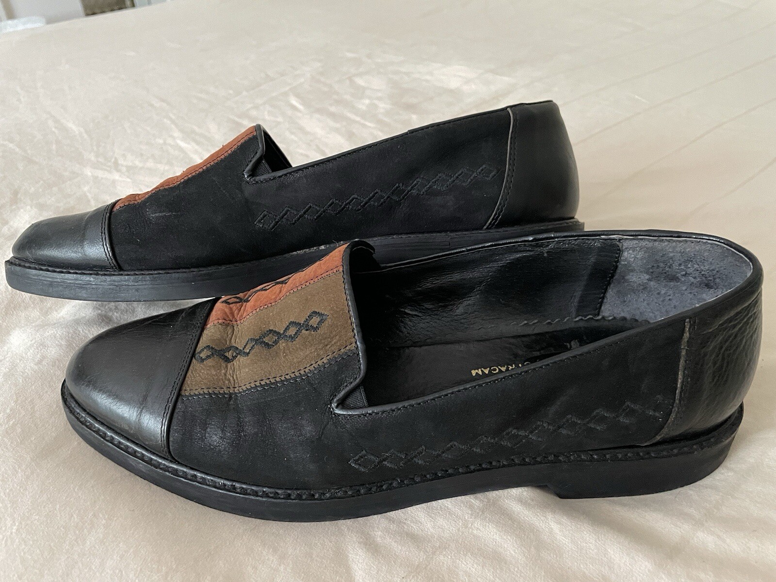FRONTIERA by Stracam Italian Leather Shoes *NO SIZE APPROX 10-11 E Made in Italy