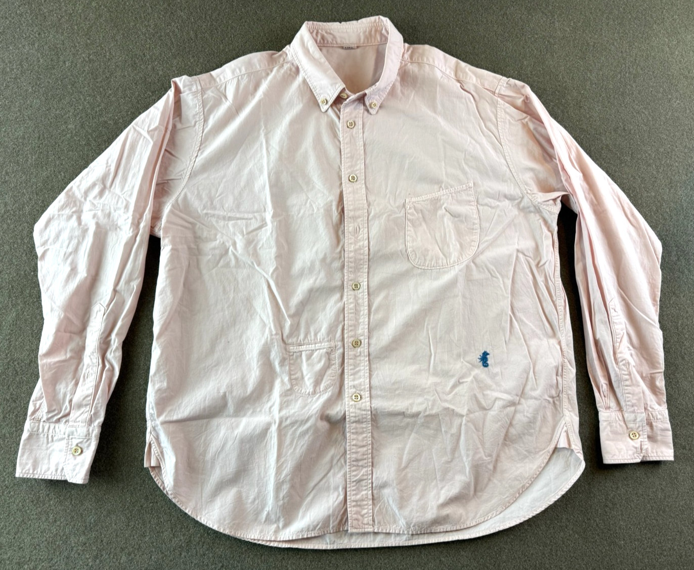 45rpm 45R Pink Cotton Button Down Shirt Made in Japan Men’s Size 4 (US M/L) NWT