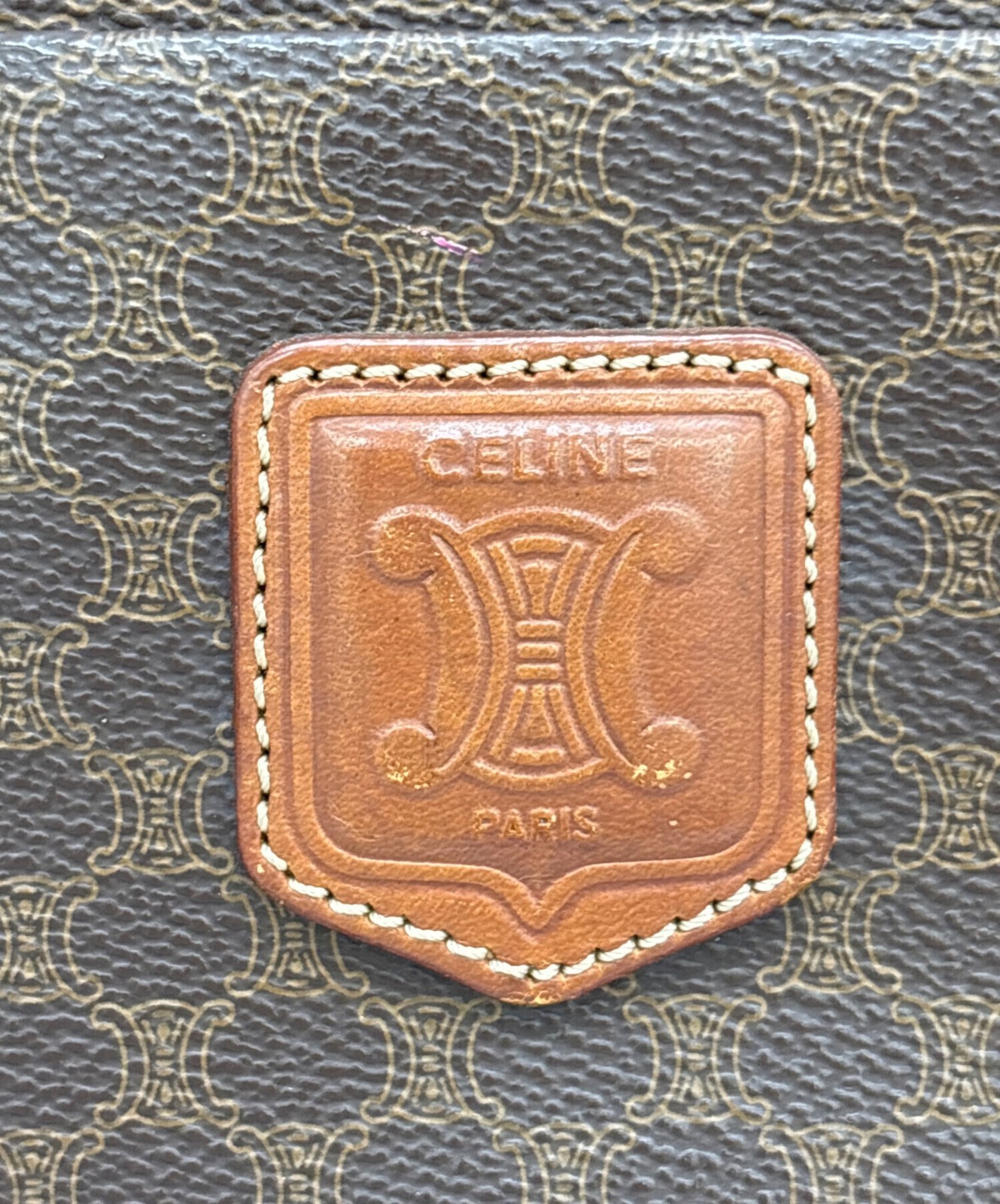 CELINE Tote bag Monogram Brown MC98 1 Authentic From Japan