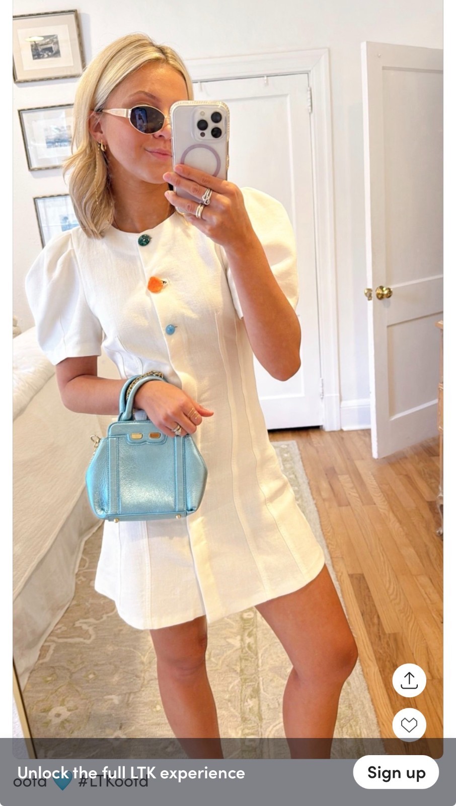 ZARA NEW WOMAN SS26 BALLOON SLEEVE SHORT DRESS Oyster-white 2546/393_XS-XL