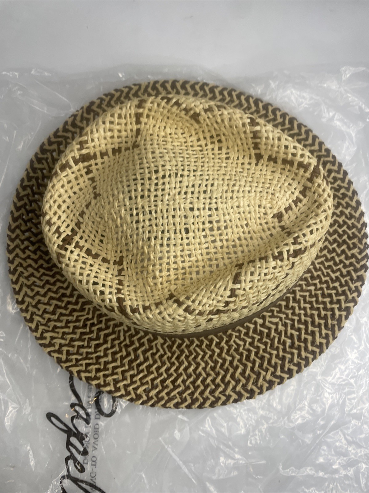 Bruno Capelo Enrico Collection Fedora. Brown/Tan. Size M. FREE SHIPPING