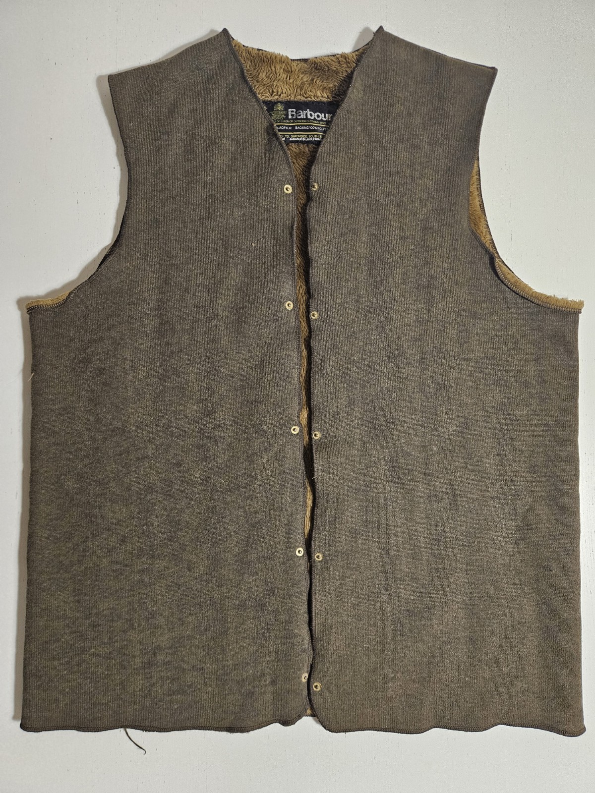 Barbour Warm Pile Lining Attachable Inner Vest Gilet Wax Jacket 42in 107cm
