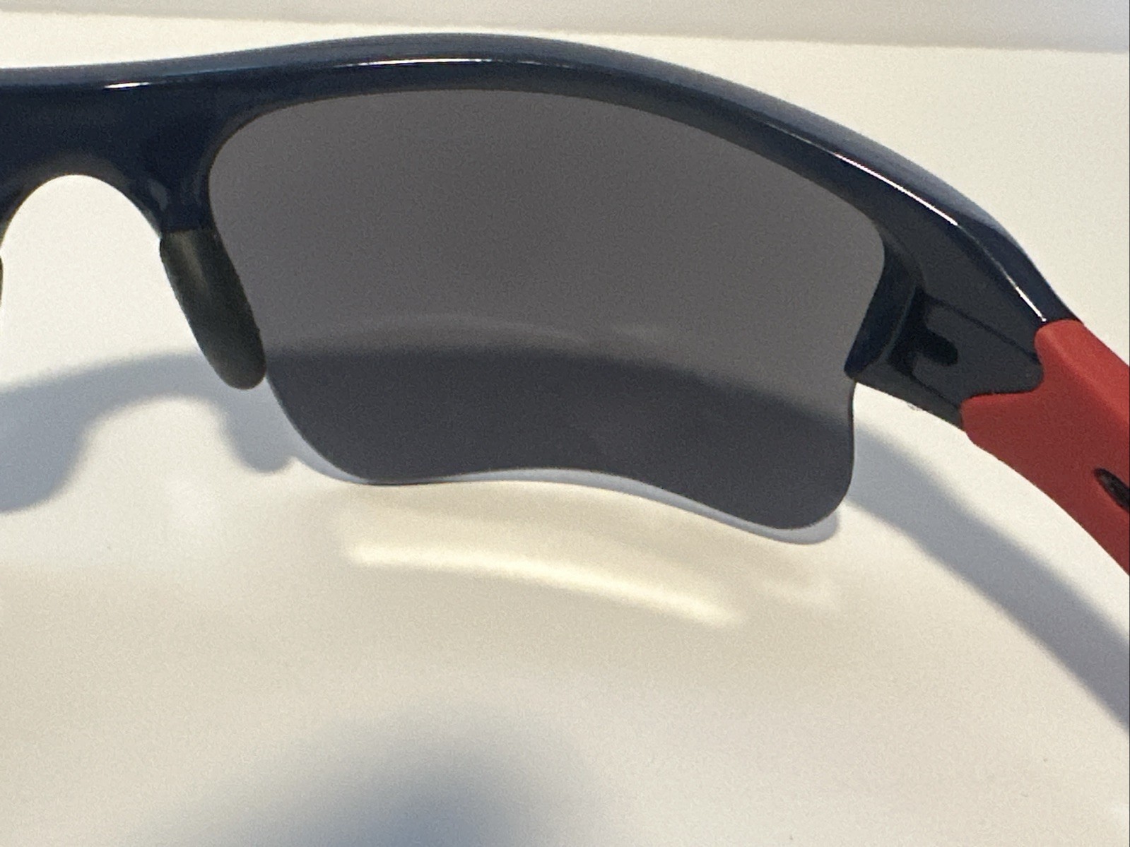 Rare Oakley Flak Jacket XLJ Special Edition MLB Sport Sunglasses Blue Red-24-068