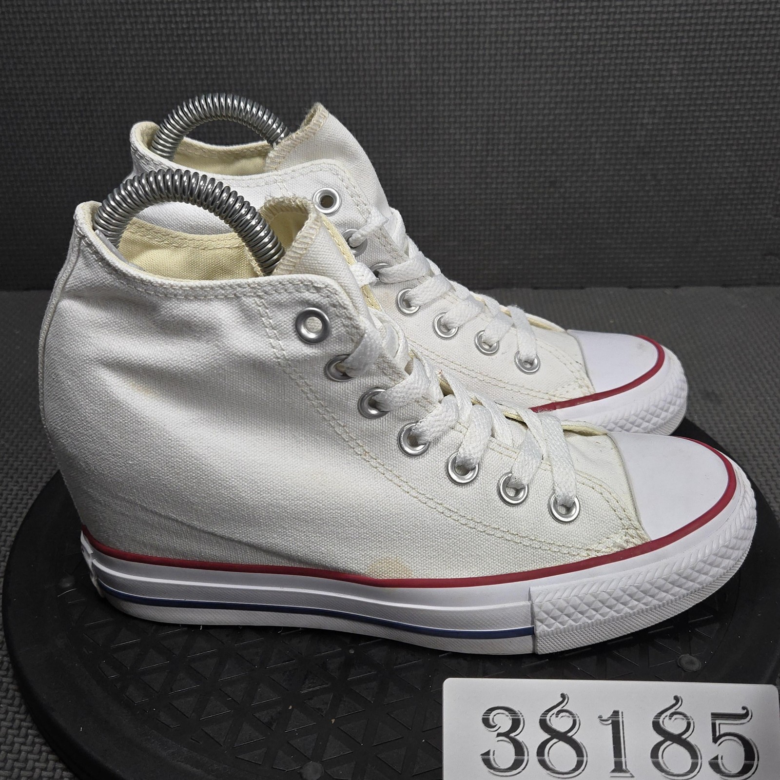 Converse CT Hidden Wedge All Star Shoes Womens Sz 7 White High Top Sneakers