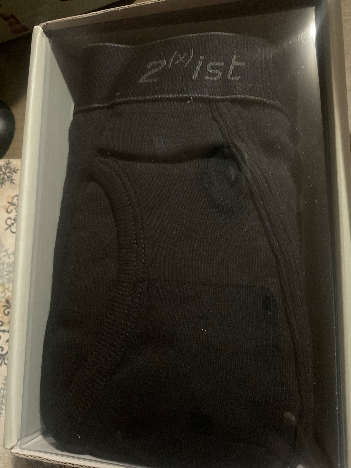 2(X)ist Men Black 100% cotton long john tights pants underwear size M New in Box