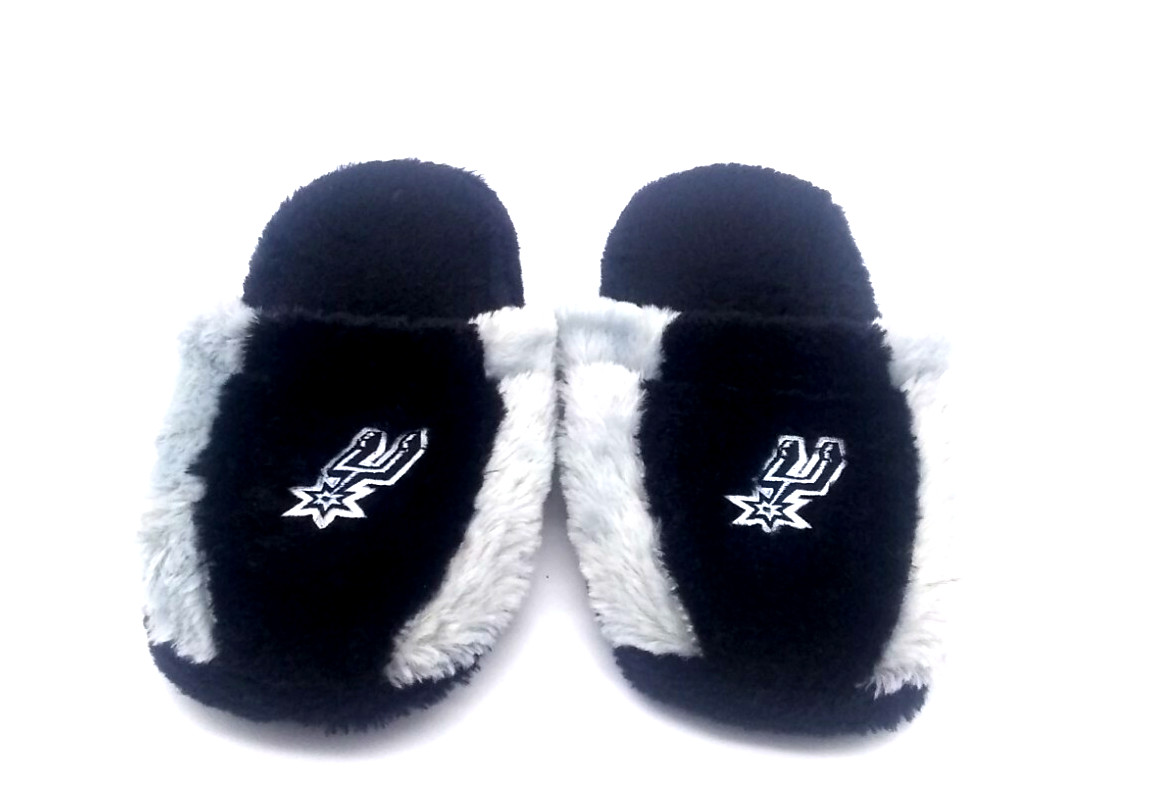 San Antonio Spurs Logo Stripe Slide Slippers House Shoes