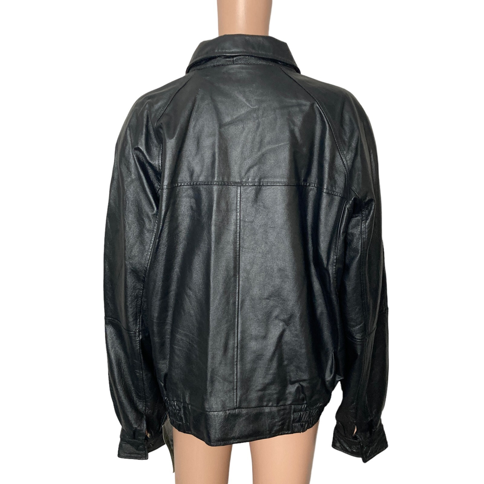 vintage burks bay leather jacket ramparts premier performers black new casino