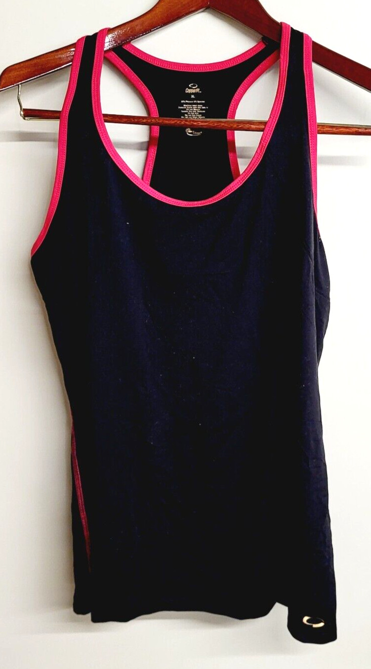 COPPER FIT Women’s Black Red Racerback Athletic Sports Top Size XL #538966 NEW