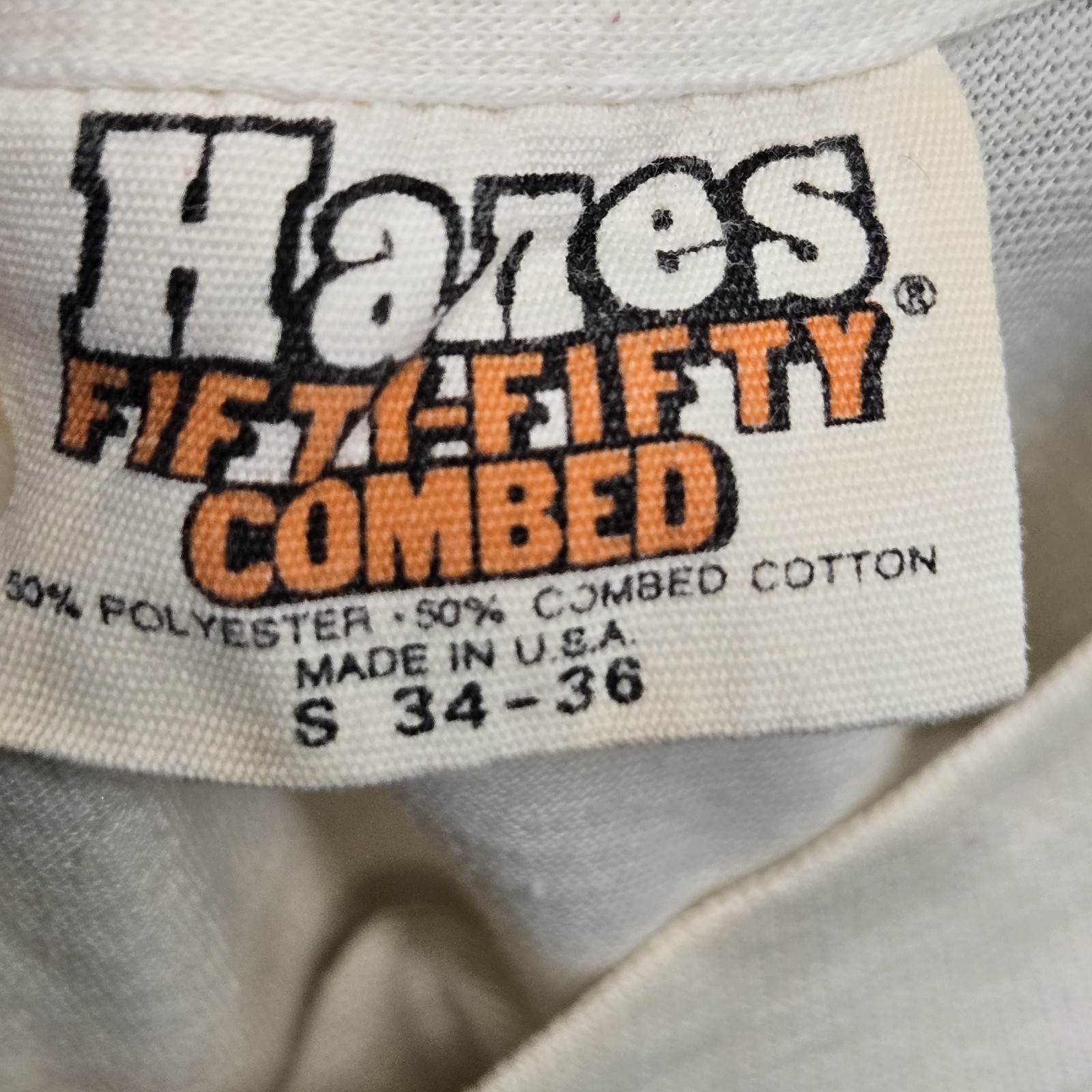 VINTAGE Hanes Fifty-Fifty Made in USA National Academy Police Driving 70s Shirt