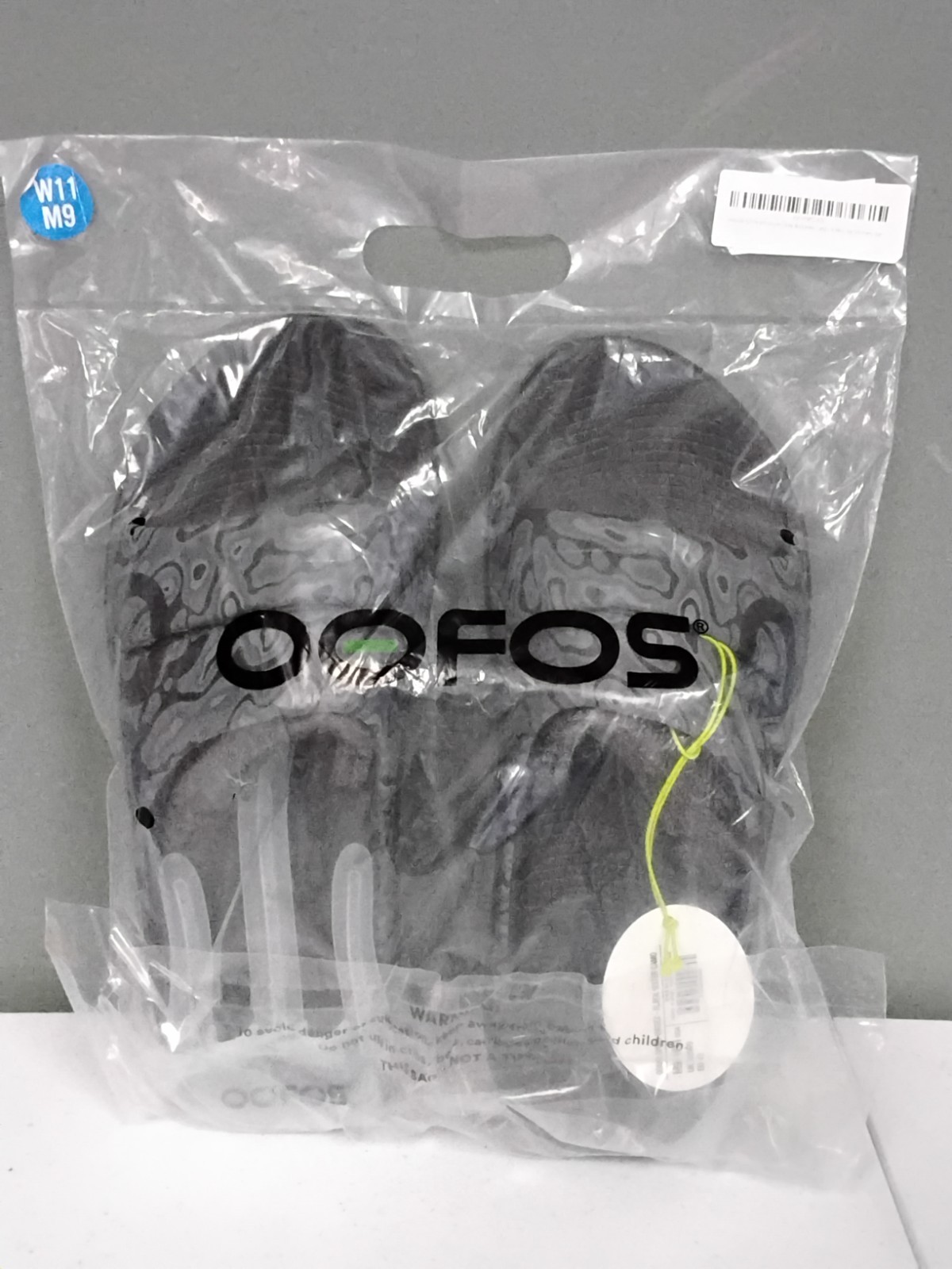 New! OOFOS OOAHH Recovery Sport Slide Sandals Black Camo Mens Size 9 Womens 11