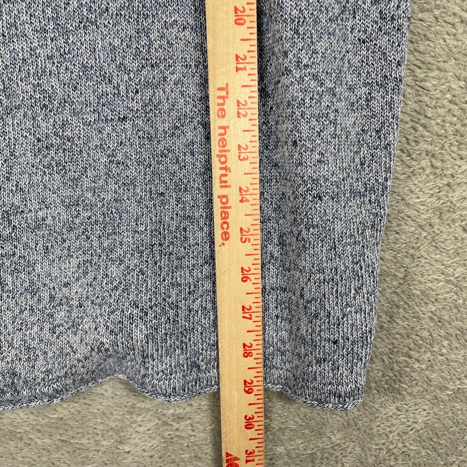 Strellson Knit Sweater Pullover Mens Large Blue Heathered Jumper Switzerland