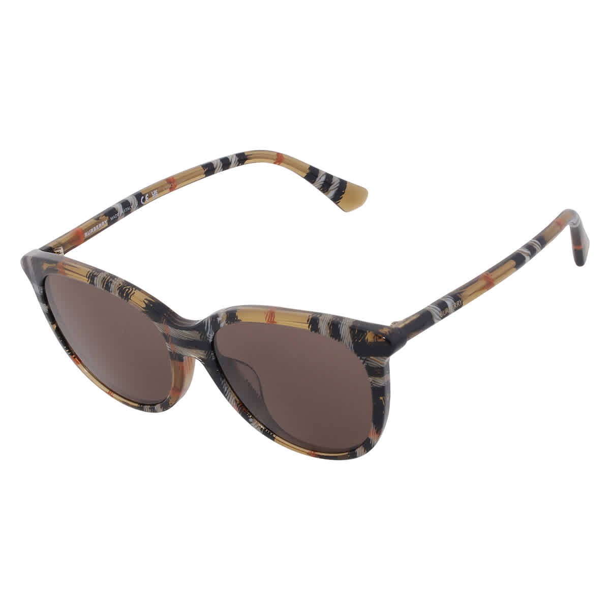 Burberry Brown Butterfly Ladies Sunglasses BE4455F 416373 55 BE4455F 416373 55