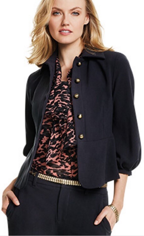$159 NEW CABI Black Ponte Abbott Jacket Blazer Polished SUMMER Work/Play #3027 6