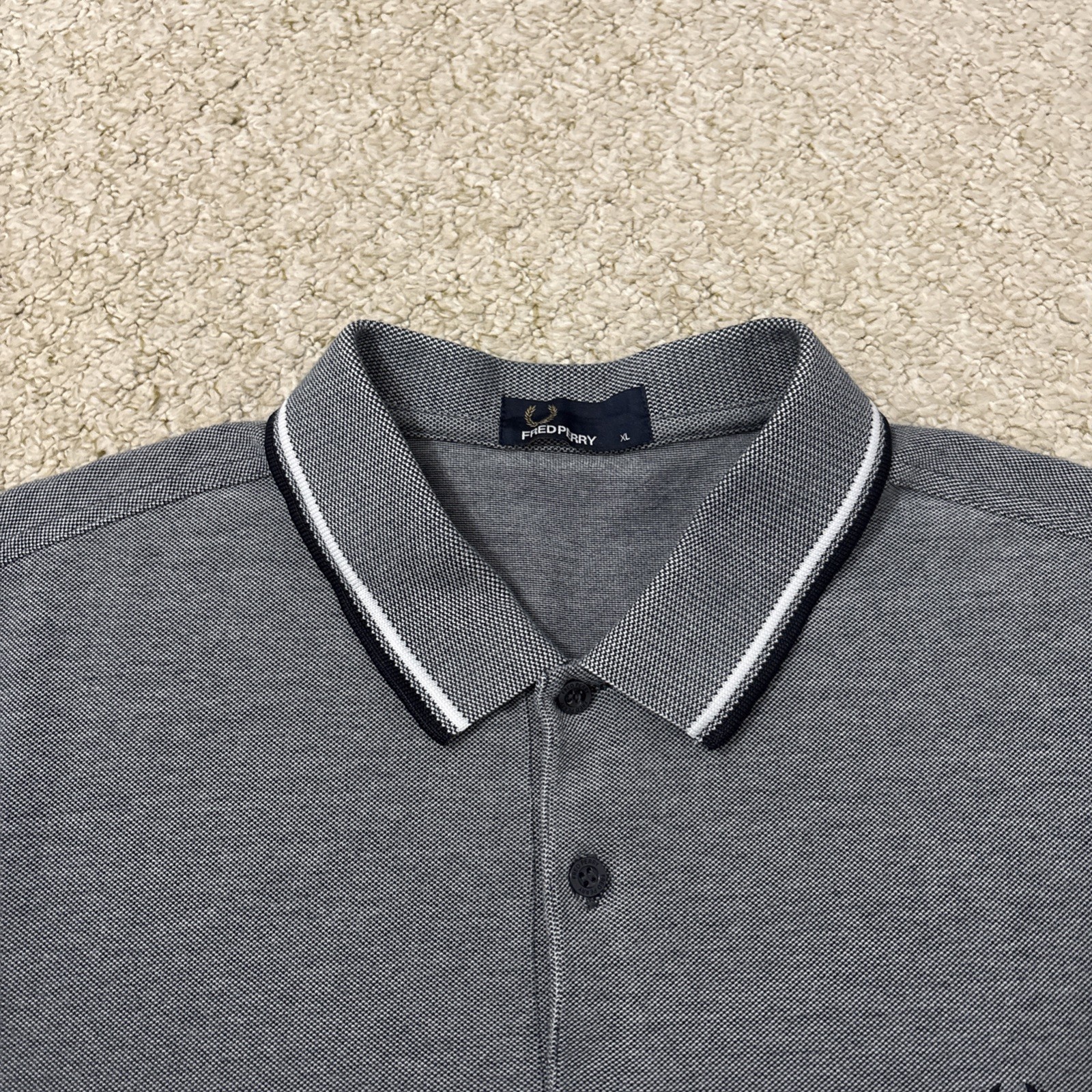 Fred Perry M3600 Polo Shirt Mens XL Extra Large Short Sleeve Cotton Navy Blue