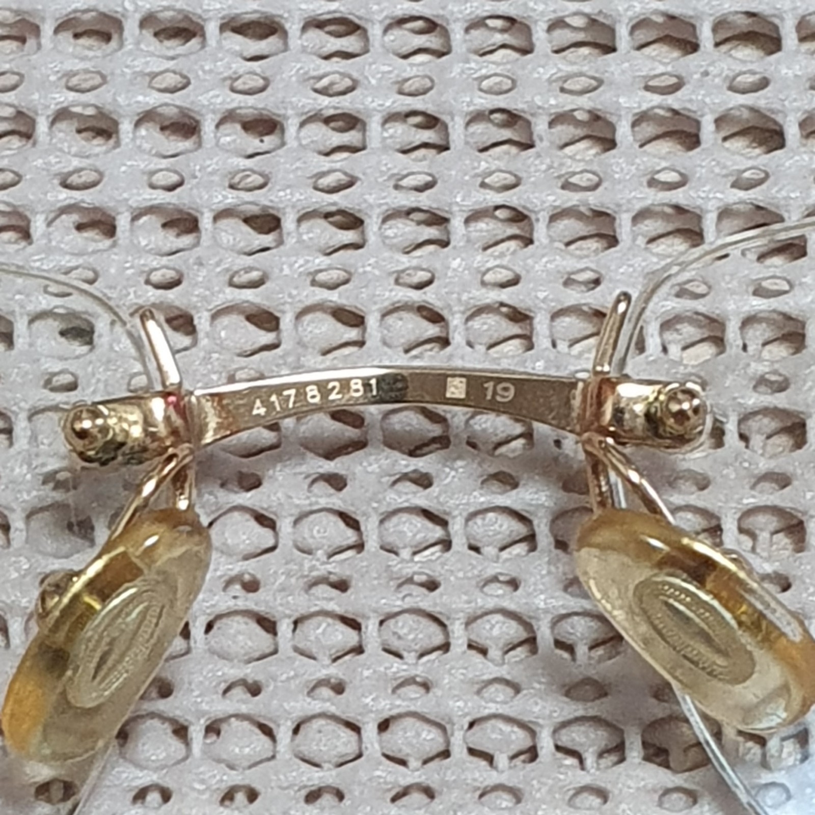 Cartier Bubinga Wood Rimless Frame Eyeglasses Authentic .3002