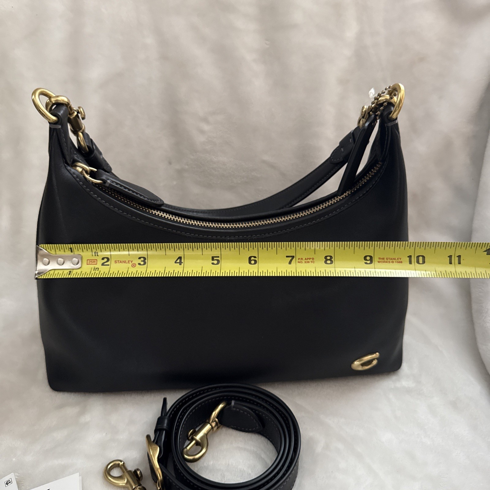 Coach Juliet Shoulder Bag Leather 2Way Crossbody Handbag Black # CR981 NWT