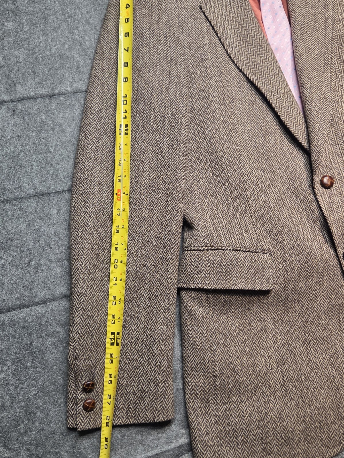 Harwick By Kingsport Blazer Jacket Men 40 Tweed Wool Inner Pockets Lined Canada