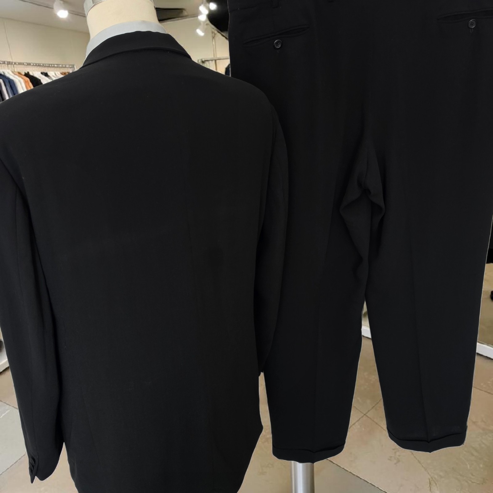 Vintage Giorgio Armani Tuxedo 46r 56it 45×32 A Milano Borgo 21 Peak Lapel