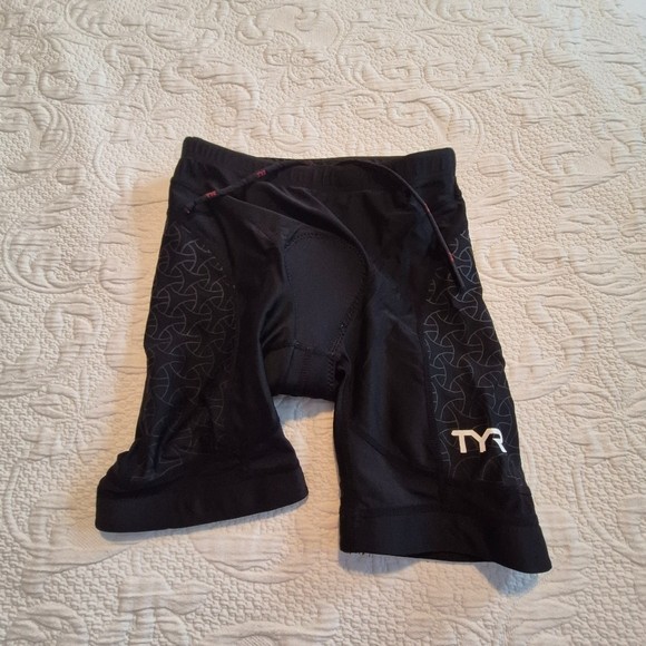 TYR 7″ Competitor Series Triathlon Chamois Cycling Short black men’s Small