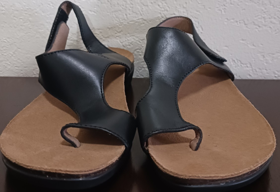 DANSKO Women’s REECE Leather Sandals Black Waxy Burnished [EU 38] US 7.5/8-NWD