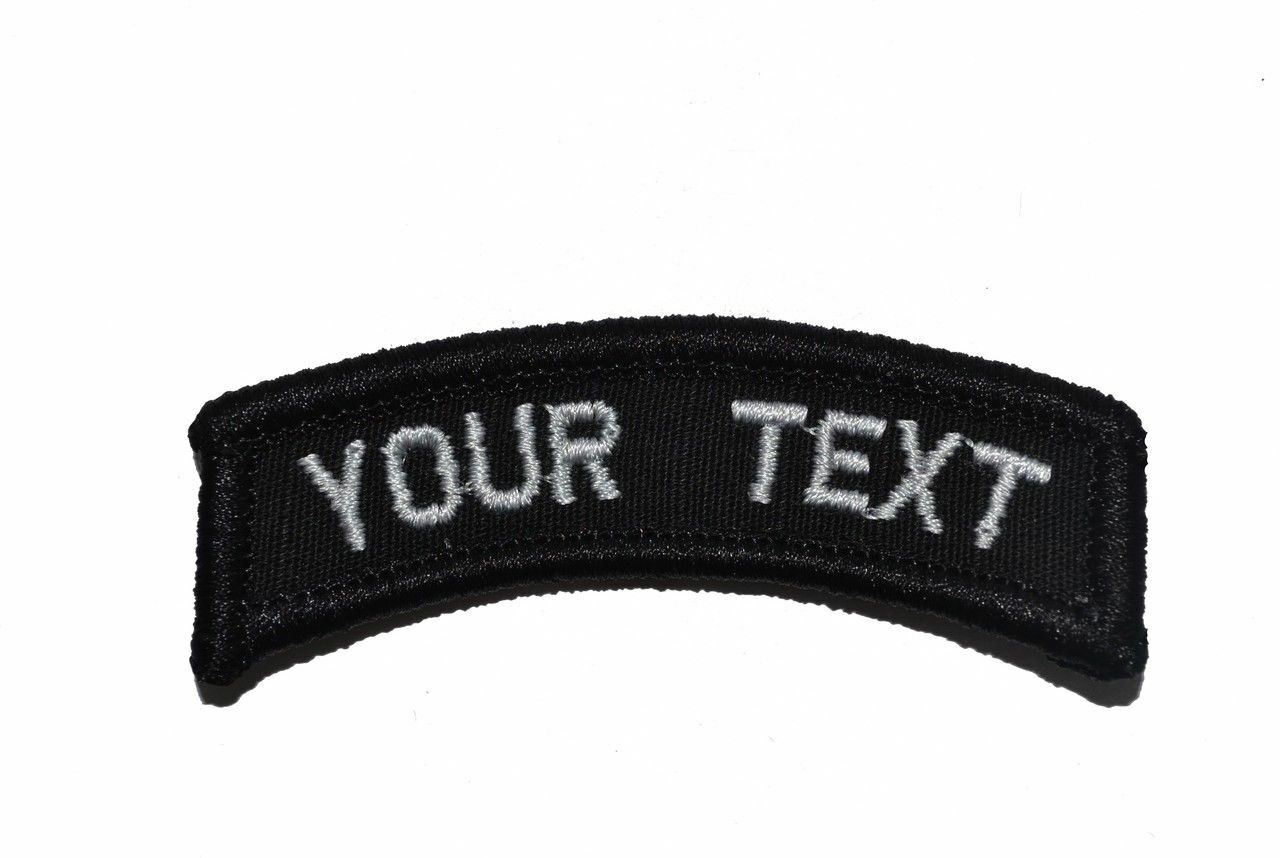 CUSTOMIZED Tab Military/ Patch with Hook and Fastener – Multiple Colors