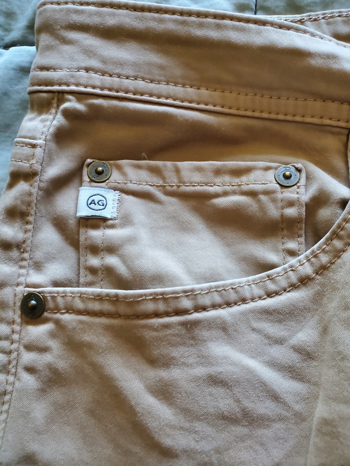 AG Los Angeles Men’s Pants Size 34×34 In Tan Color 97% Cotton 3% Elastane