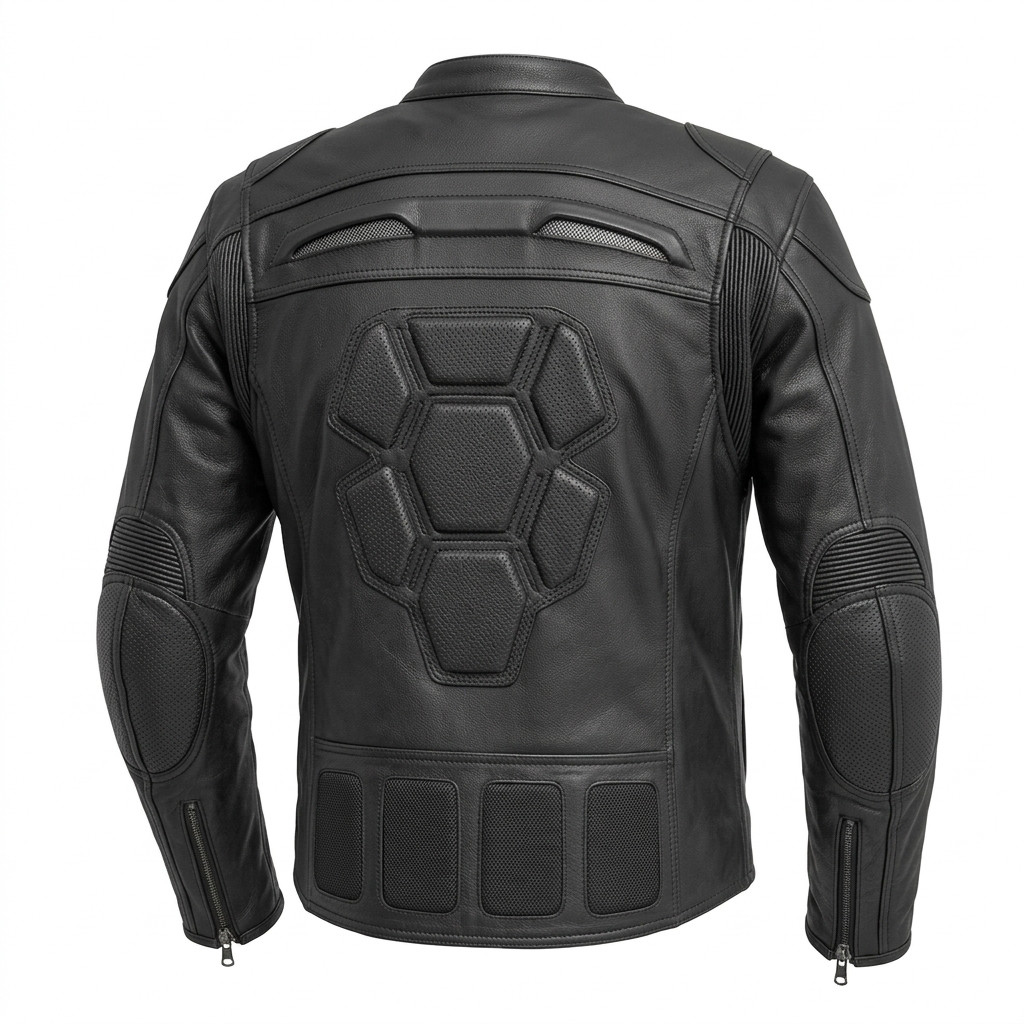 Men’s Black Genuine Leather Cafe Racer Jacket Motorcycle Biker Winter Coat