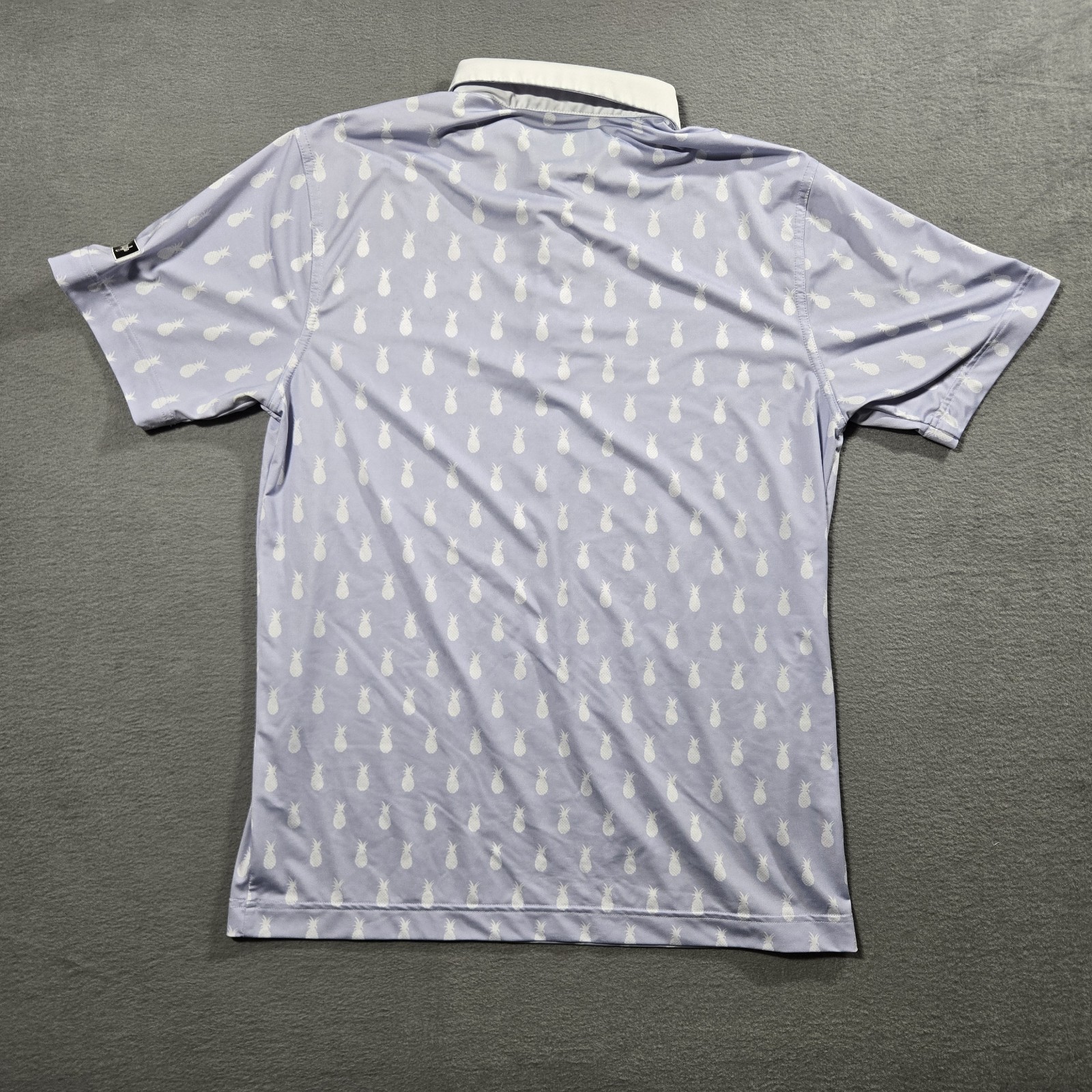 Waggle Polo Golf Shirt – Mens Size M – Performance Stretch Pineapple Geometric