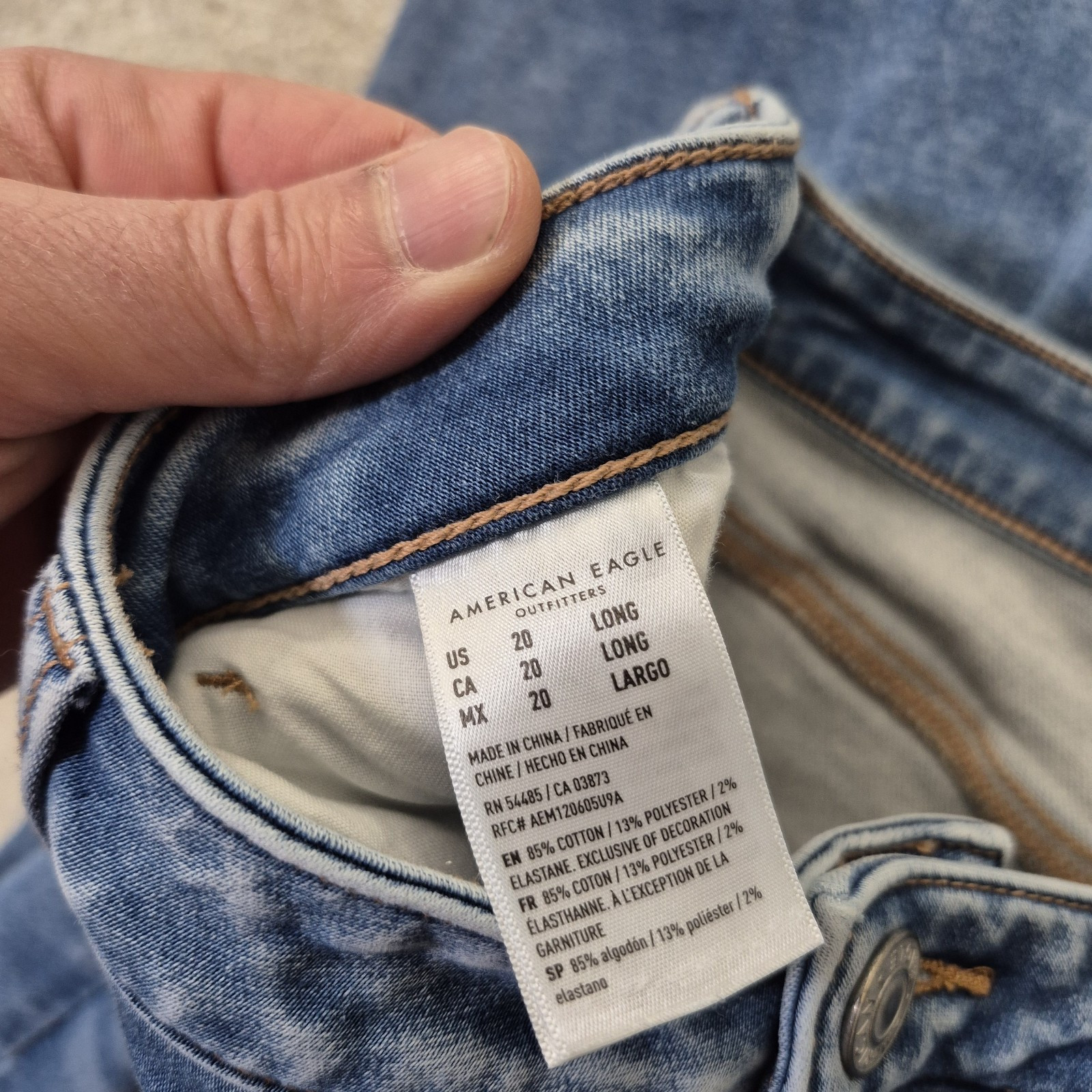 American Eagle Jeans Cozy Next Level Stretch Mom Jogger 20 Tall Lined Stretch