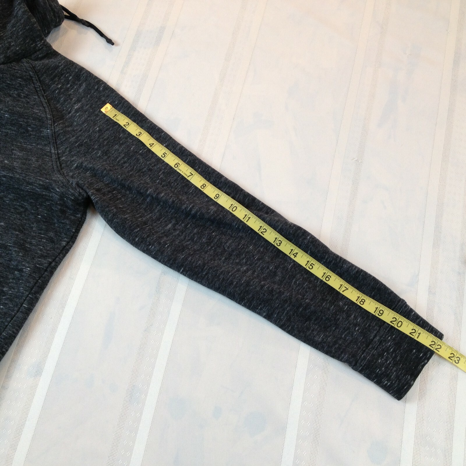 H & M Cotton Poly Blend Gray Pullover Funnel Neck Fleece Sweatshirt Women’s S