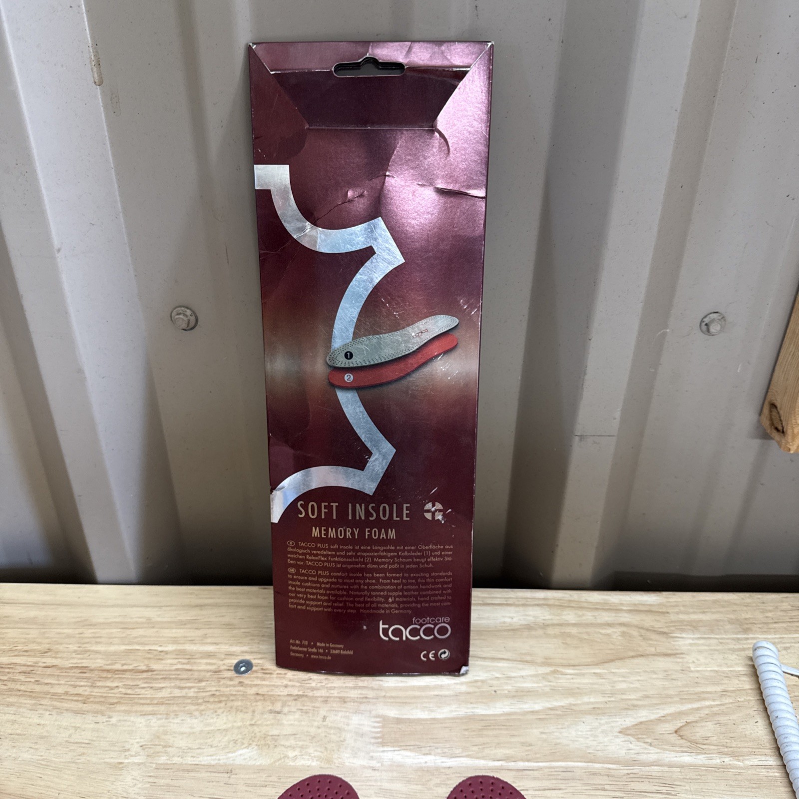TACCO Soft Leather Insoles Arch Supports Shoe Inserts W 5/6 Luxus Plus Free Ship
