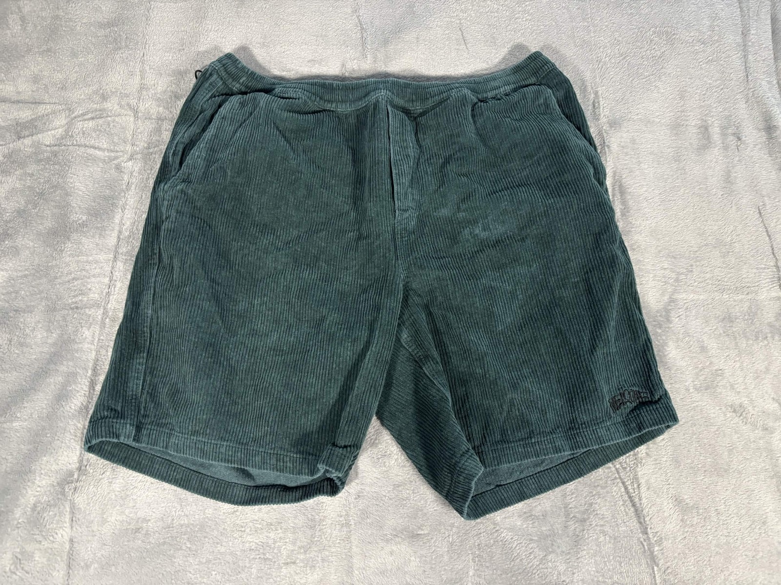 Welcome Skateboards Men’s Hydra Corduroy Shorts XL Dark Green Baggy Skate