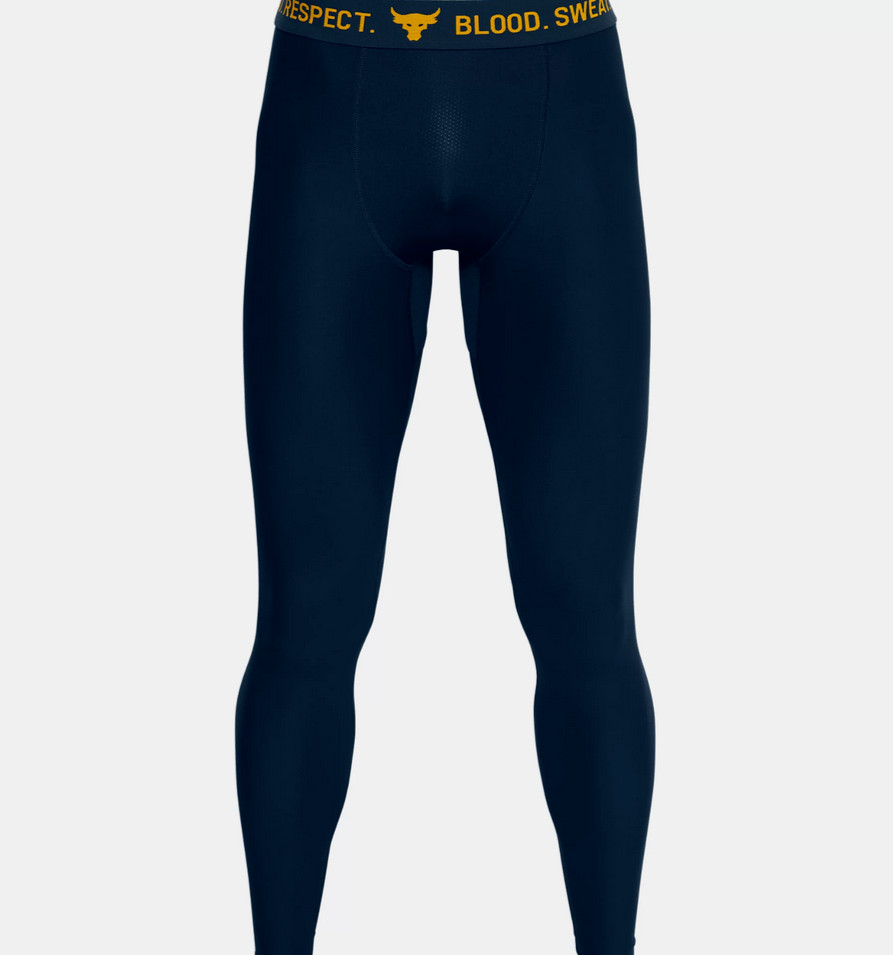 Under Armour Men’s Project Rock HeatGear Armour Leggings 1353901-408 Size M NWT