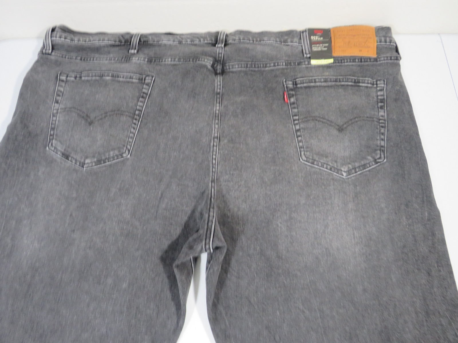 Levis 502 Flex NWT Big Tall 54 x 32 (54 x 31 Actual) Black Denim Jeans New!