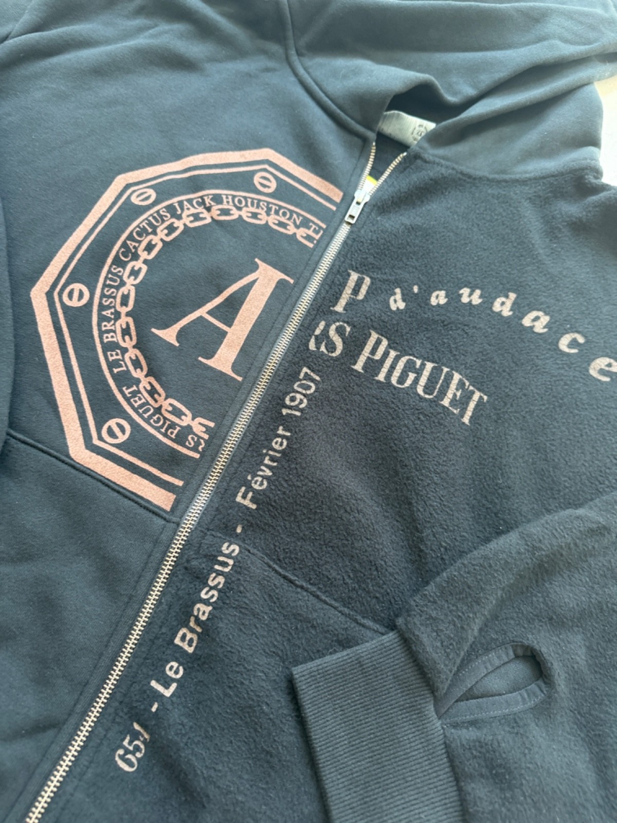 Travis Scott x Audemars Piguet Split Full Zip Up Hoodie Authentic New Size XL