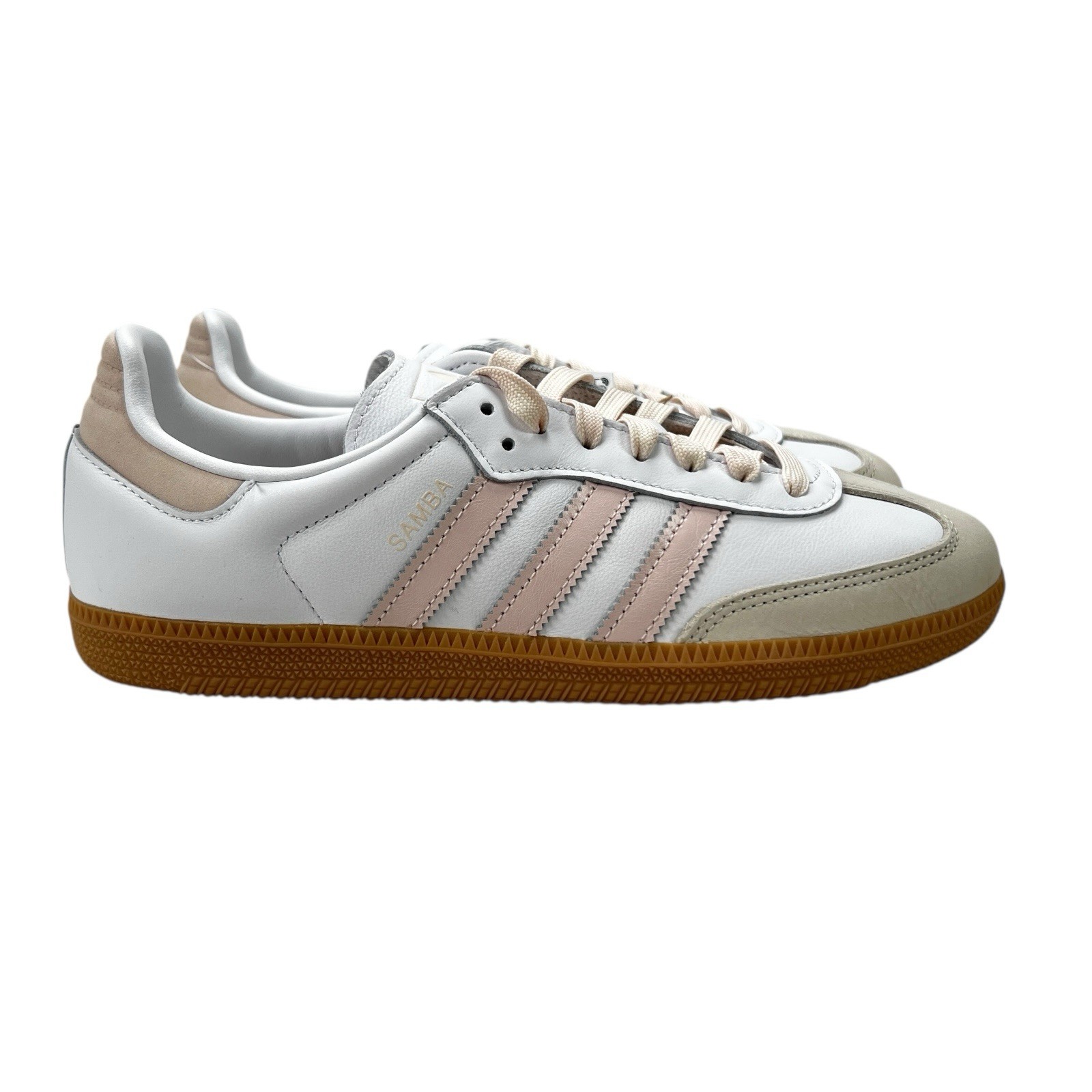 Adidas Samba OG Cloud White Wonder Quartz Gum Shoes JS1351 Women’s Sizes 6.5 – 9