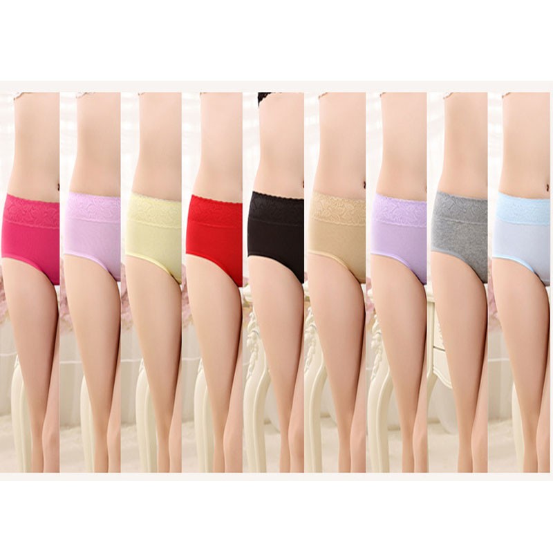 3 Womens Period Panties Solid Menstrual Briefs Stretch Brief Leakproof Underwear