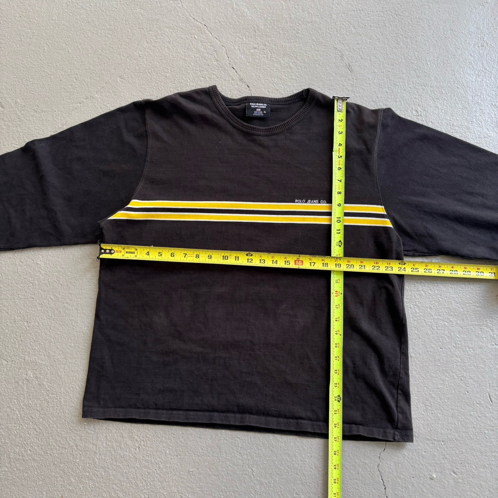 Polo Jeans Co. Ralph Lauren Striped Crewneck Knit Pullover Sweater – Men’s XL