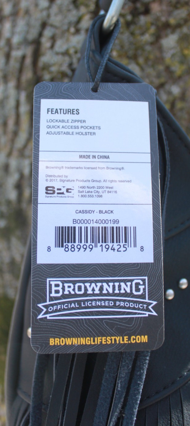 Browning Cassidy Black Concealed Carry Purse