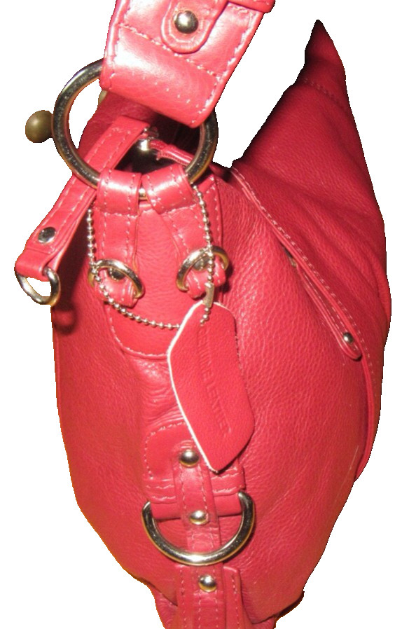 Great American Leather Wine Hand/Shoulder Bag Good Preowned