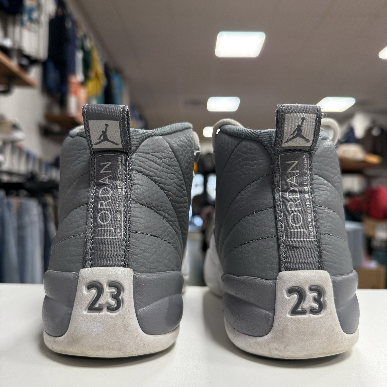 Size 4 (GS) – Jordan 12 Retro Stealth (153265-015)