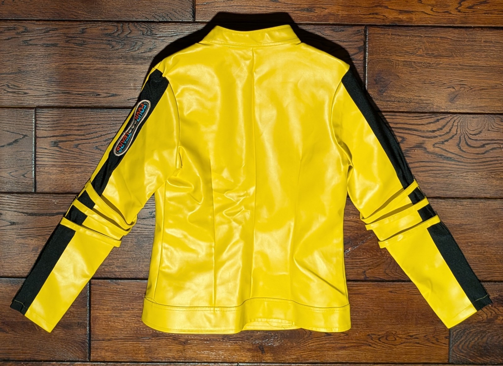 Kill Bill Vol I &II Uma Costume Jacket Faux Leather Yellow Cosplay Size S – NWT