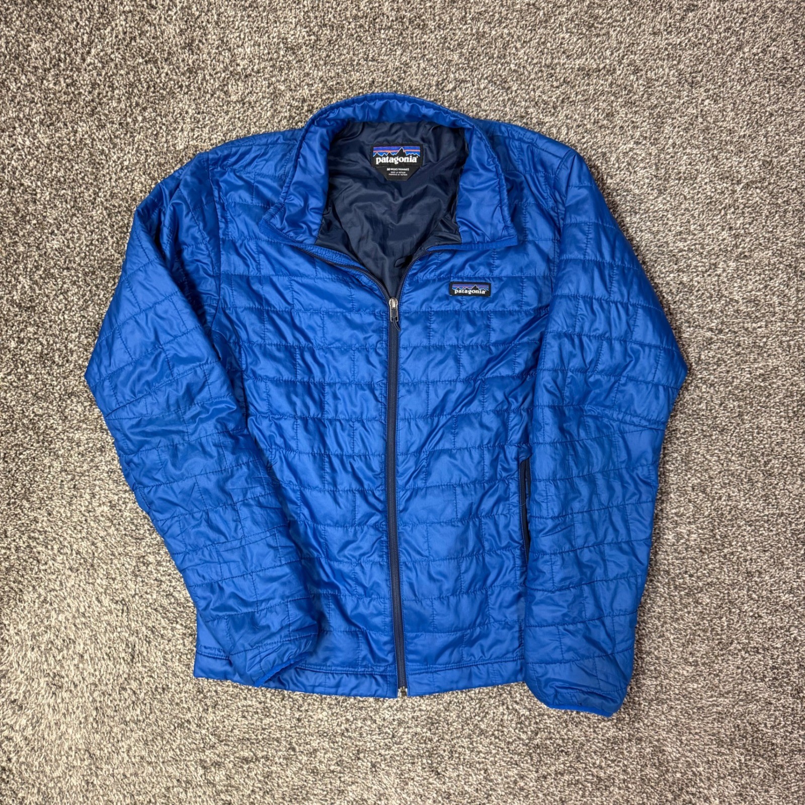 Patagonia Mens Nano Puff Jacket Blue Primaloft Insulated Puffer Medium 84212
