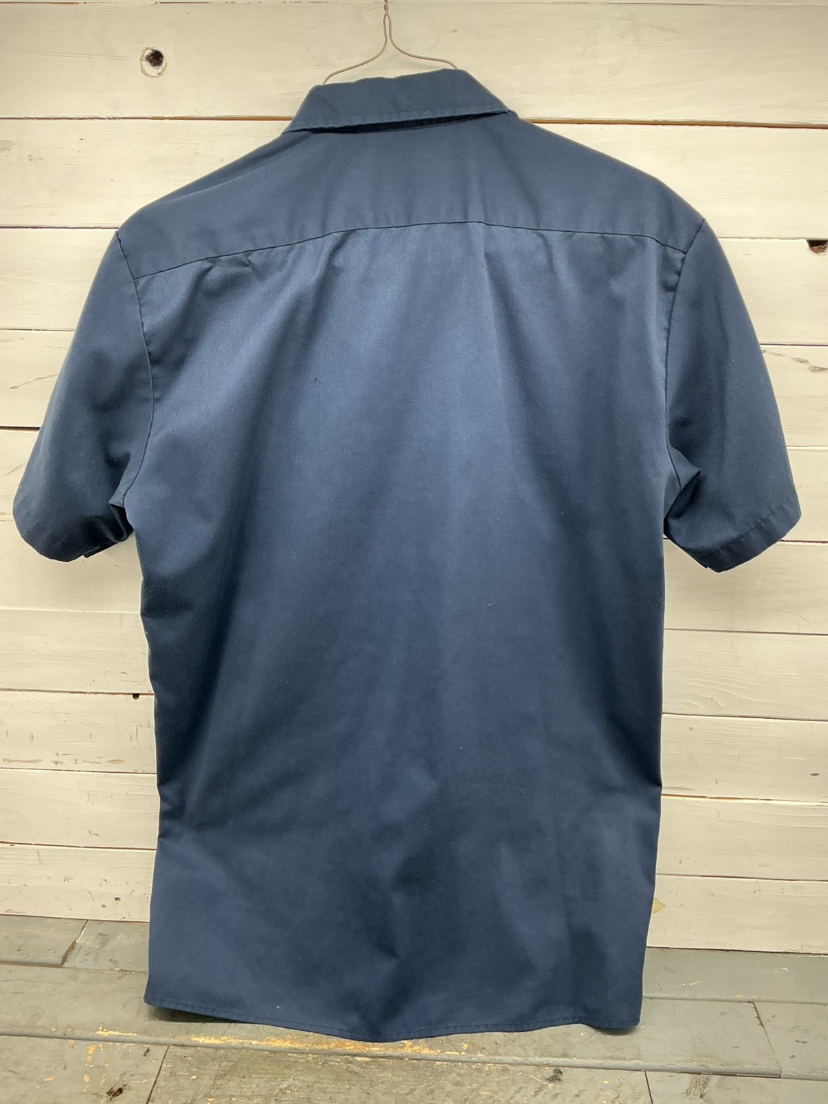 Dickies Work Shirt Men’s Medium Blue Short Sleeve Button Up