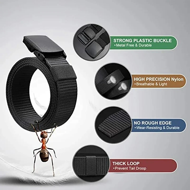 Men’s Plastic Cam Buckle Nylon Canvas Tactical Waistband Webbing Military Belt