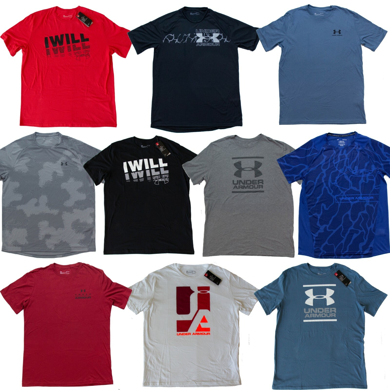 Under Armour Mens T-Shirt Threadborne HeatGear & Graphic – Size M L XL 2XL 3XL