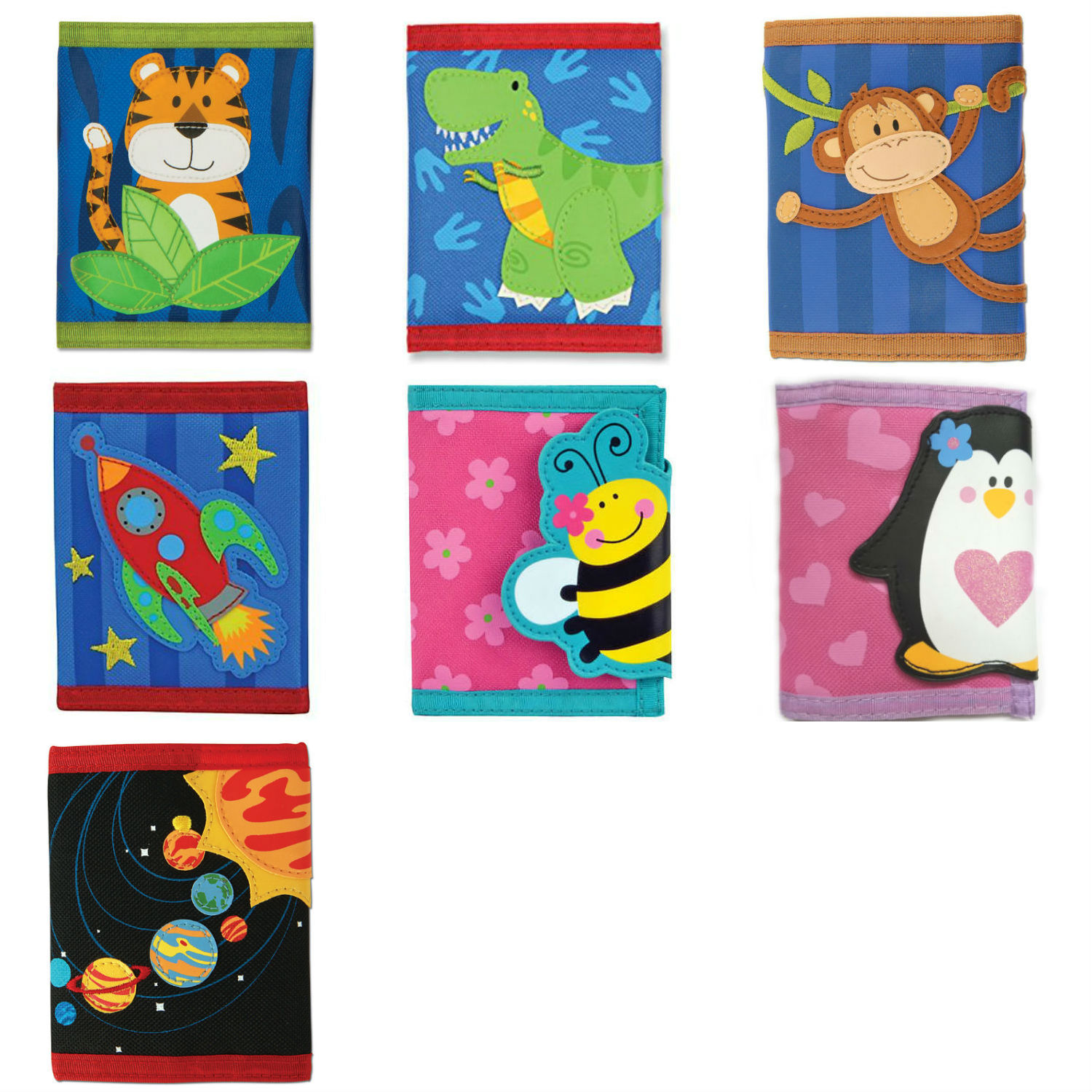 Stephen Joseph Child’s Wallet for Boys or Girls CHOOSE CHARACTER