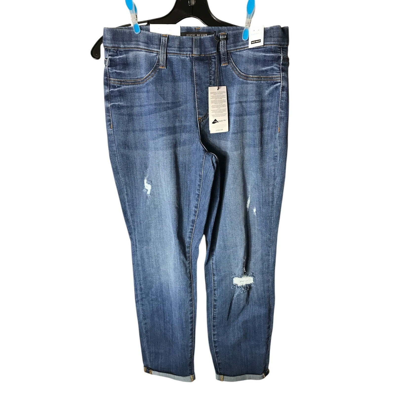 Judy Blue JB88369 High Waist Boyfriend Elastic Jean Leggings
