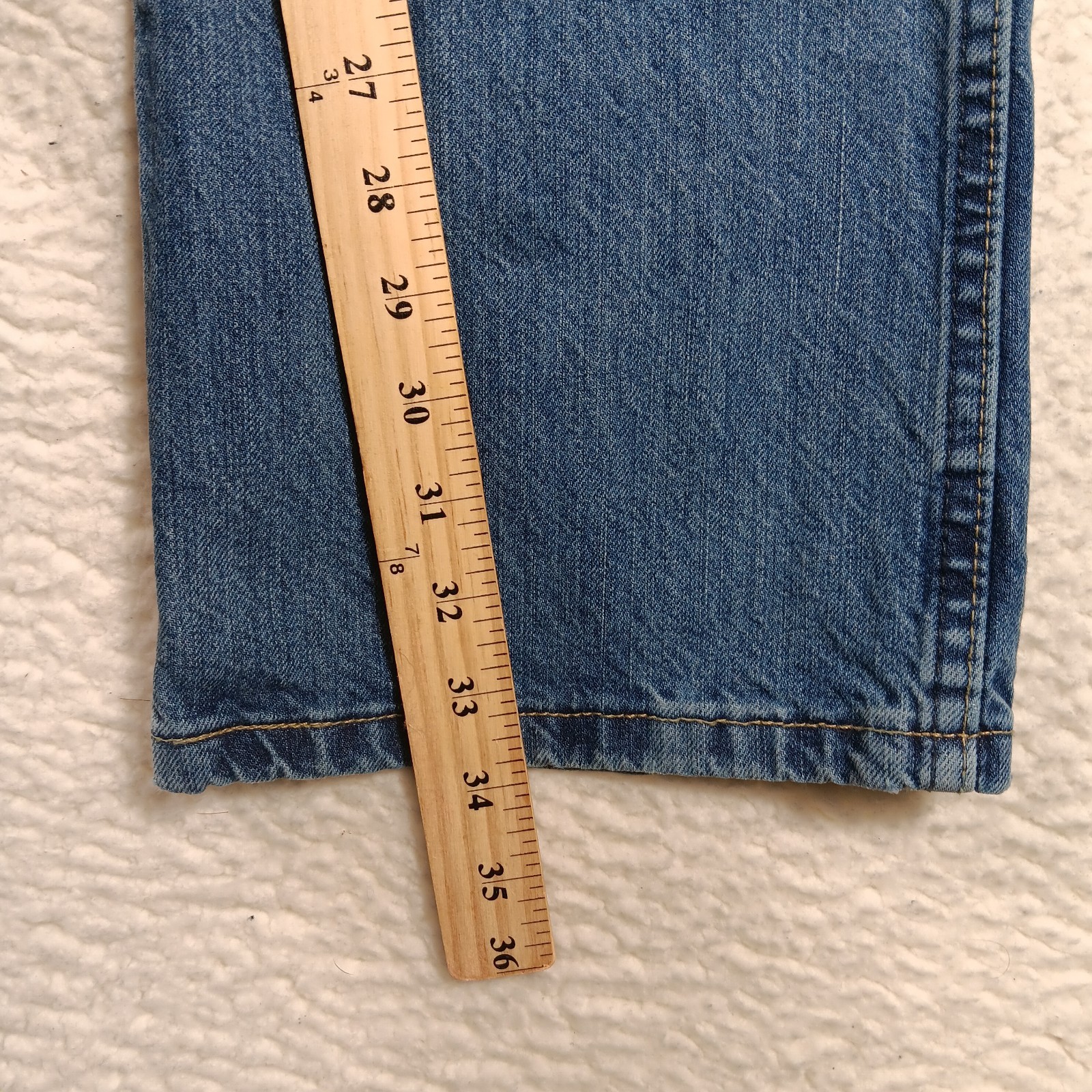 Wrangler Retro Jeans Mens 35×34 Blue Denim Slim Boot Western Cowboy Workwear